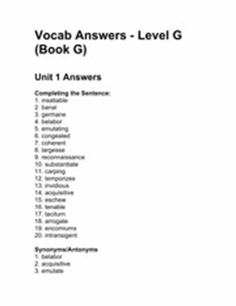Sadlier vocabulary workshop level a answers unit 3