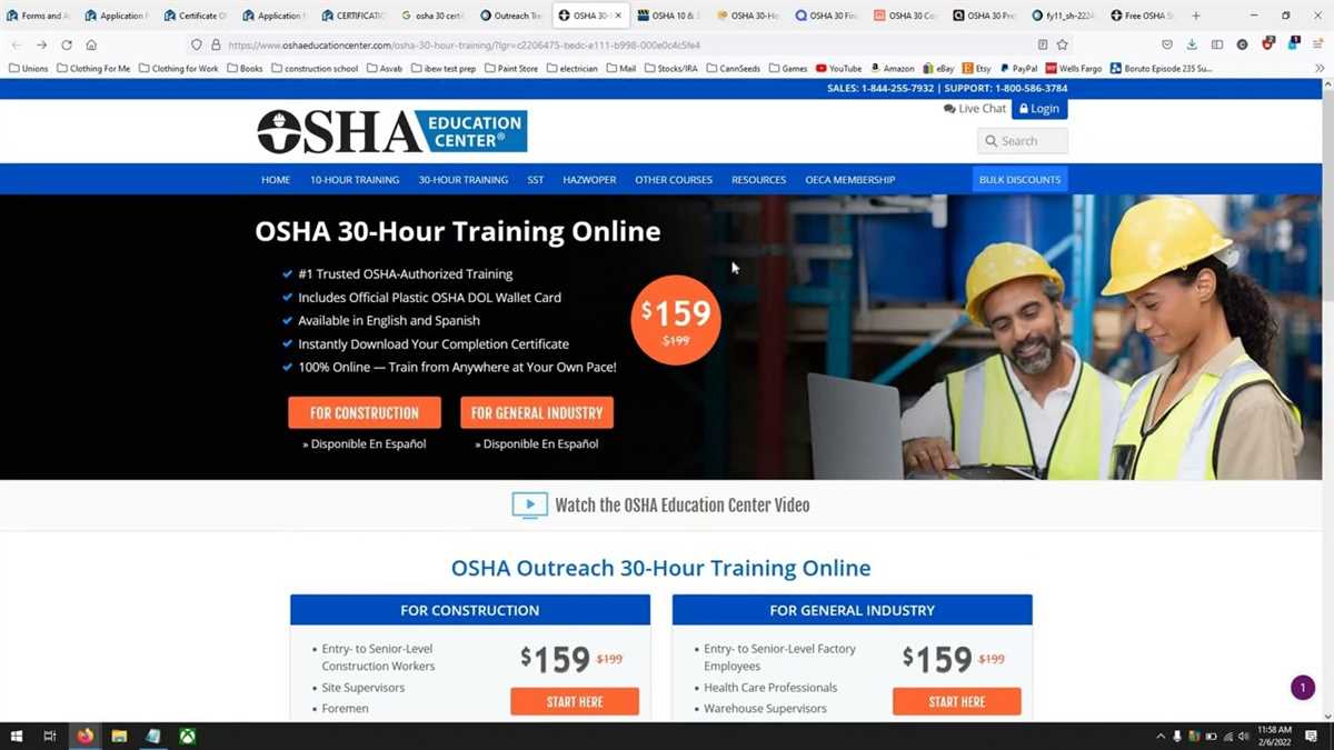 Osha 30 hour training answers