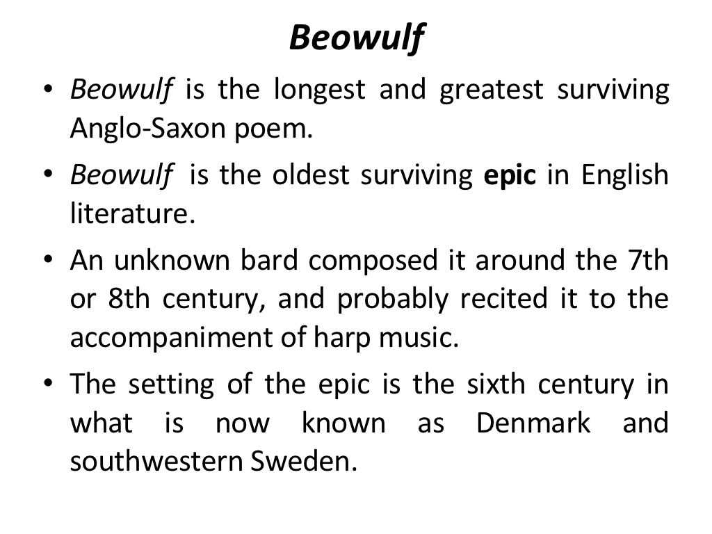 Historical Context: Understanding Beowulf's Background