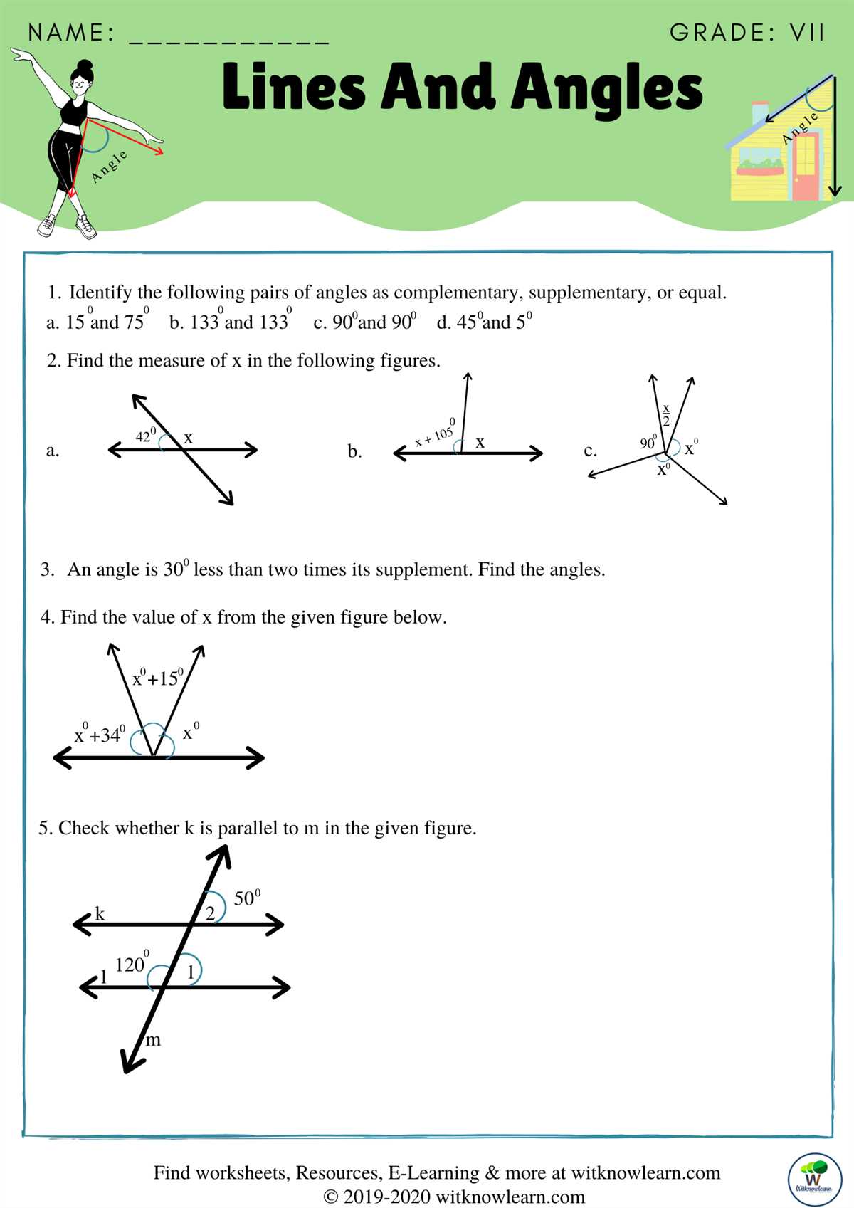 7th grade geometry questions and answers