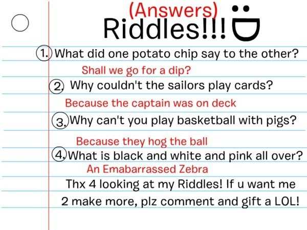Advanced riddles with answers