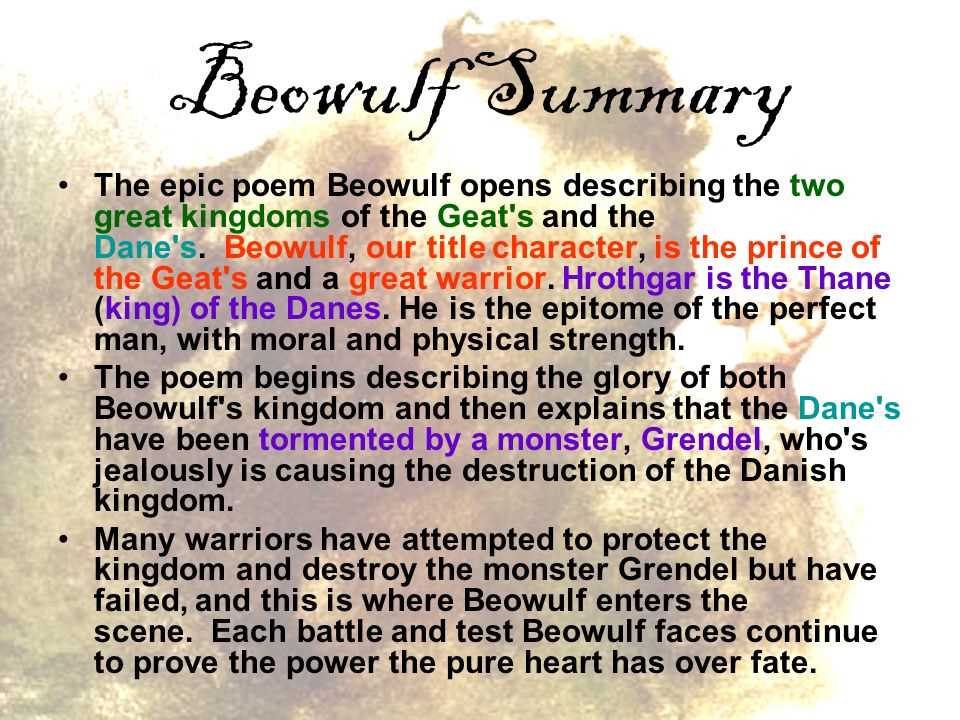 Beowulf's Plot: Summary and Breakdown