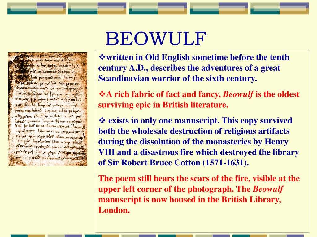 Beowulf Characters: Analysis and Interpretation