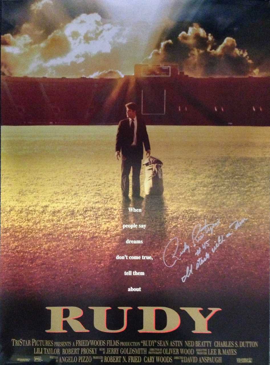 Who directed the movie Rudy?