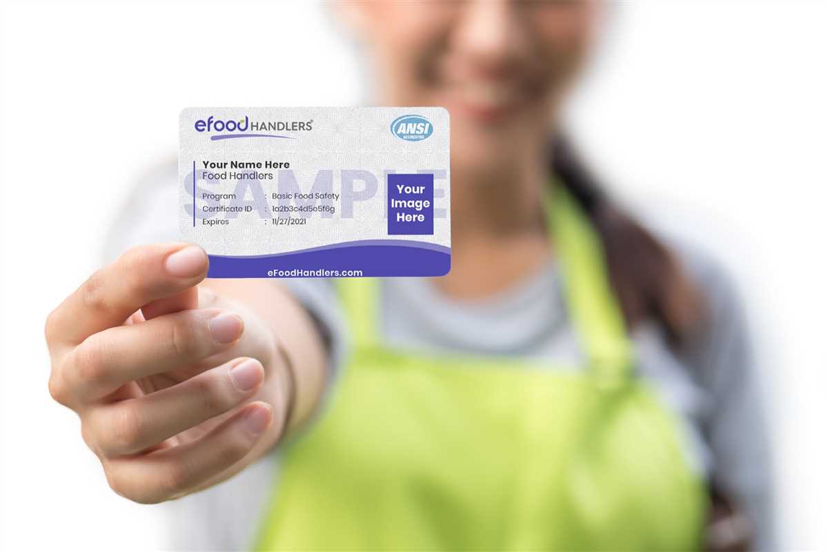 What is a food handlers card?