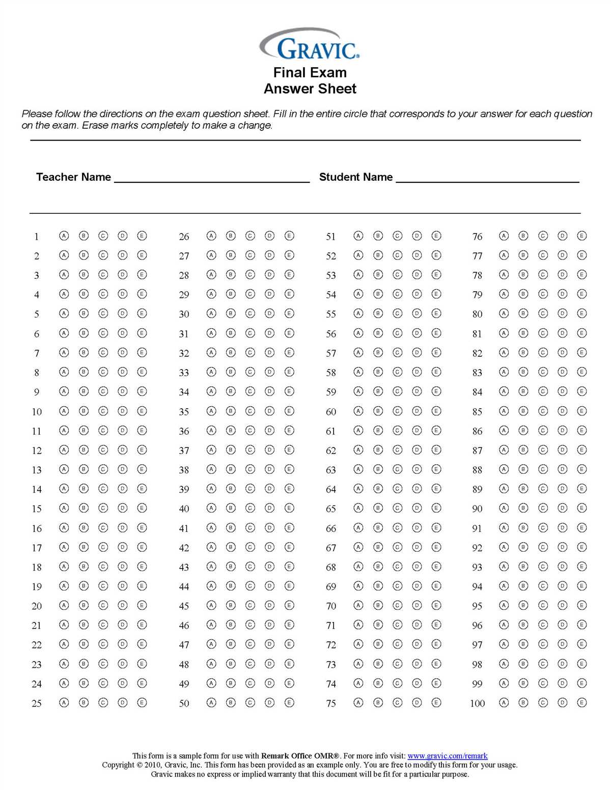 How Does a Multiple Choice Answer Sheet Generator Work?